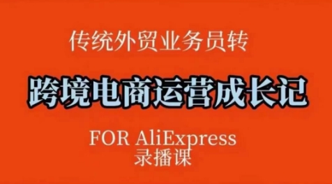 mp16441期-跨境电商速卖通运营课，​运营方法论+后台实操，逻辑清晰