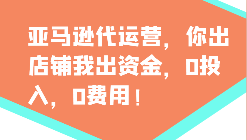 fy11289期-亚马逊代运营，你出店铺我出资金，0投入，0费用，无责任每天300分红，赢亏我承担