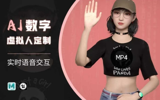 mp17482期-Ai数字人虚拟(智能体)实时语音交互特训营，​自行定制超写实角色AI数字人交互技术