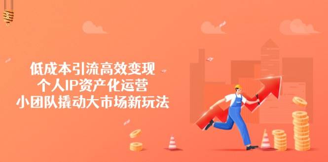 fy11956期-低成本引流高效变现，个人IP资产化运营，小团队撬动大市场新玩法
