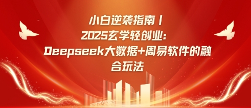mp18294期-小白逆袭指南，2025玄学轻创业：Deepseek大数据+周易算法的融合玩法