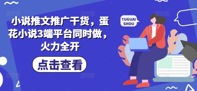 mp18376期-小说推文推广干货，蛋花小说3端平台同时做，火力全开