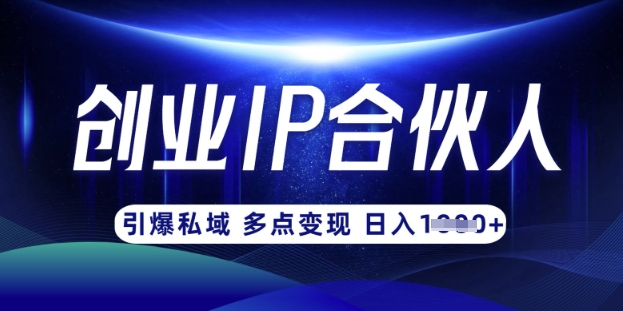 mp18608期-云帆·创业ip合伙人打造3.0，从0到1教你做网创，实现月入过W