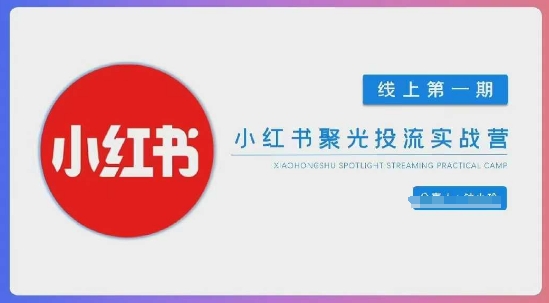 mp19534期-小红书聚光陪跑第一期，教你从0到1玩转小红书聚光投流，搭建小红书付费投流团队，更快的见到效果