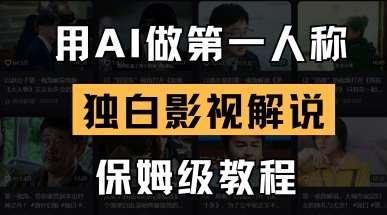 mp20005期-用AI做第一人称独白影视解说，手把手教学，保姆级教程