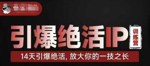 mp20209期-引爆绝活IP训练营，14天引爆绝活，放大你的一技之长