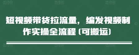 mp22291期-短视频带货拉流量，编发视频制作实操全流程(可搬运)