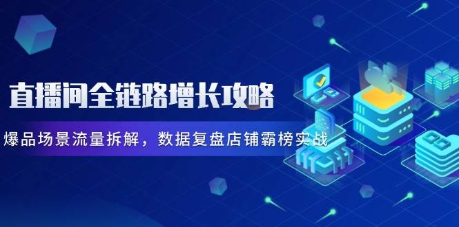 fy13548期-直播间全链路增长攻略，爆品场景流量拆解，数据复盘店铺霸榜实战