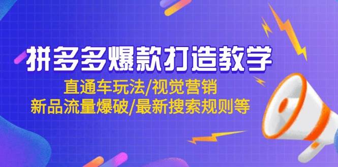 fy13642期-拼多多爆款打造教学：直通车玩法/视觉营销/新品流量爆破/最新搜索规则等