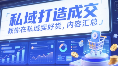 mp23262期-私域打造成交，教你在私域卖好货，内容汇总
