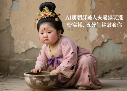 AI唐朝胖美人夫妻搞笑涨粉实操五分钟教会你-AIGC资源中心