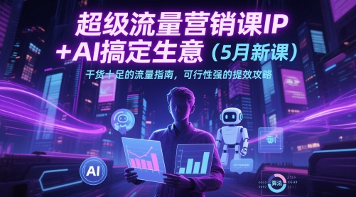 mp23667期-超级流量营销课IP+AI搞定生意（5月新课）干货十足的流量指南，可行性强的提效攻略