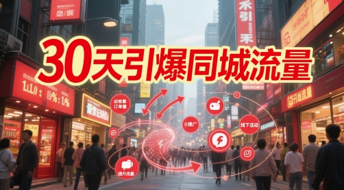 30天引爆同城流量:团购篇认知篇流量篇来客篇达人篇老板人设IP篇投流篇-AIGC资源中心