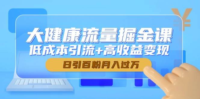 fy13899期-大健康流量掘金课，低成本引流+高收益变现，日引百粉月入过万