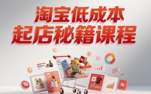 mp23951期-淘宝低成本起店系统课，助你快速起店，实现弯道超车