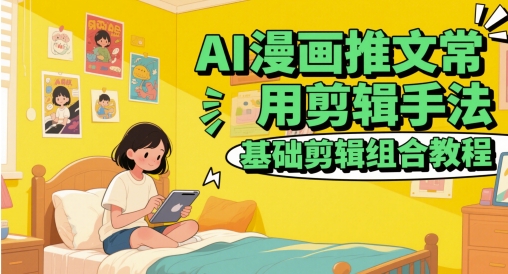 mp24063期-AI漫画推文常用剪辑手法，基础剪辑组合教程