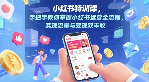 mp24157期-小红书特训课，手把手教你掌握小红书运营全流程，实现流量与变现双丰收