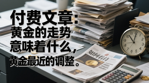 mp24166期-付费文章：黄金的走势意味着什么，如何看待黄金最近的调整