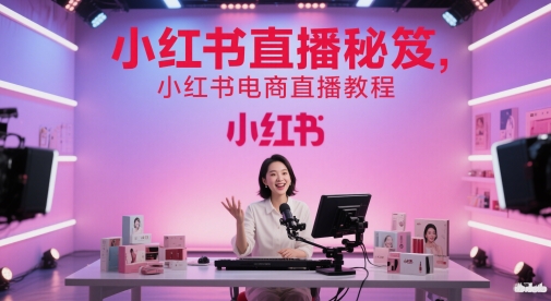 mp24385期-小红书直播秘笈，小红书电商直播教程