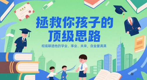 mp25010期-付费文章：拯救你孩子的顶级思路，彻底聊透他的学业、事业、未来，含金量满满