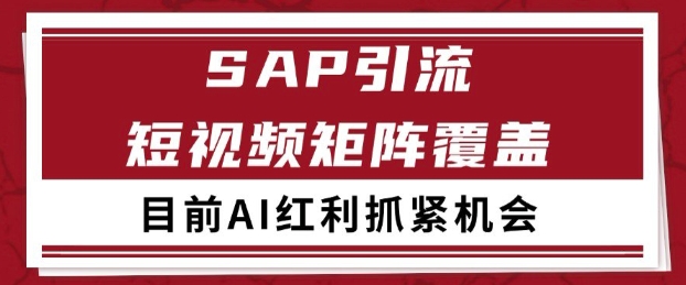 mp25460期-小红书某音sap赛道引流获客 自热矩阵日引200+