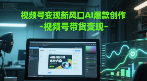 mp25776期-视频号变现新风口AI爆款创作-视频号带货变现
