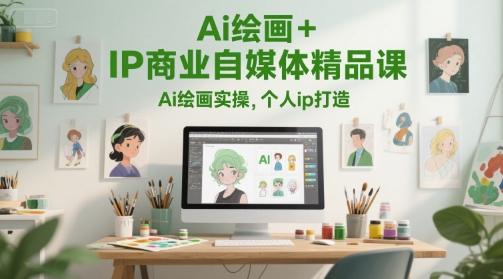 mp25935期-Ai绘画+IP商业自媒体精品课，Ai绘画实操，个人ip打造