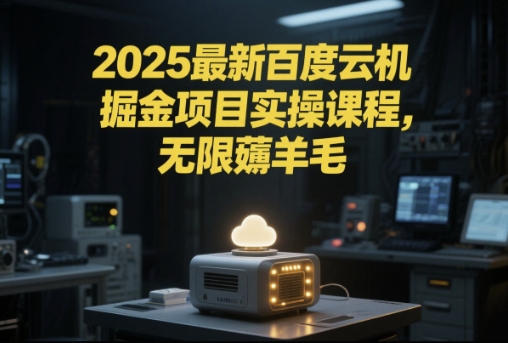 mp26358期-2025最新百度云机掘金项目实操课程单窗口保底5-10元月收益单窗口150+