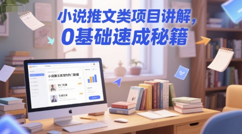 mp26868期-小说推文类项目讲解，0 基础速成秘籍