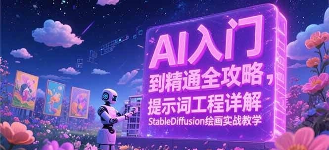 fy14944期-AI入门到精通全攻略，提示词工程详解，StableDiffusion绘画实战教学