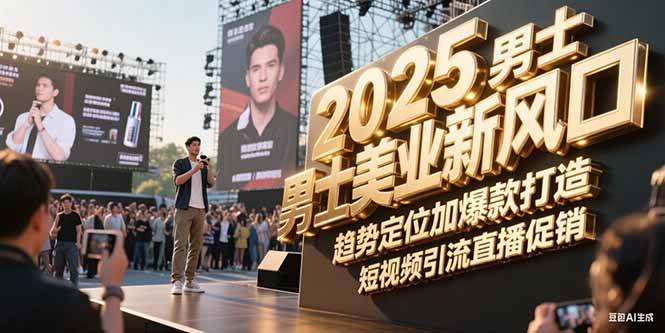 fy14979期-2025男士美业新风口，趋势定位加爆款打造，短视频引流直播促销