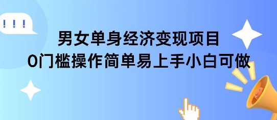 mp27671期-女单身经济项目变现周期长可复购率高日入1k+