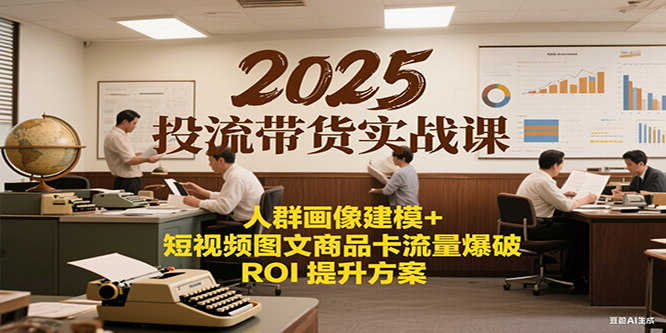 fy15124期-2025投流带货实战课：人群画像建模+短视频图文商品卡流量爆破ROI提升方案