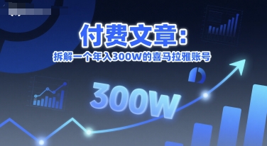 mp27882期-付费文章：拆解一个年入300W的喜马拉雅账号