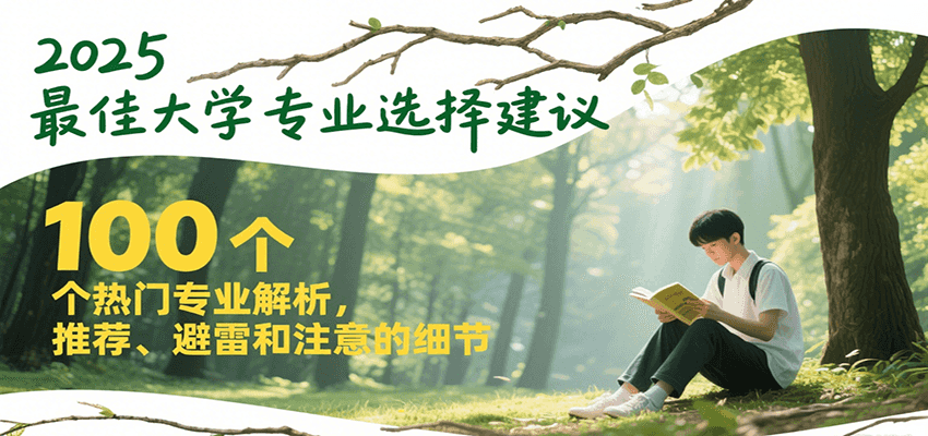 fy15247期-2025最佳大学专业选择建议，100个热门专业解析，推荐、避雷和注意的细节