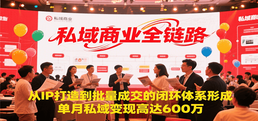 fy15343期-私域商业全链路，从IP打造到批量成交的闭环体系形成，单月私域变现600万
