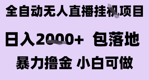 mp28889期-最新全自动抖音无人直播挂G项目，日入2k+ 包落地暴力撸金，小白可做