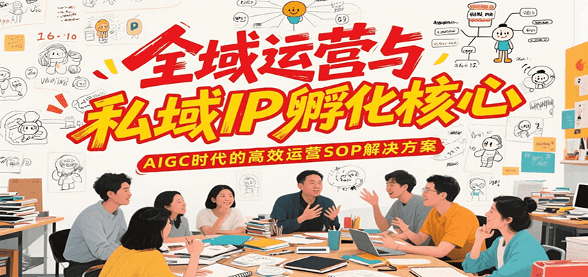 fy15425期-全域运营与私域IP孵化核心，AIGC时代的高效运营SOP解决方案