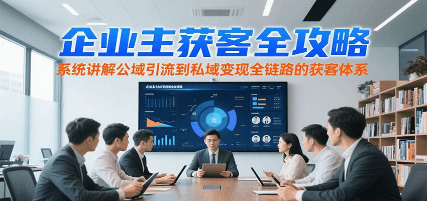 fy15711期-企业主获客全攻略，系统讲解公域引流到私域变现全链路的获客体系