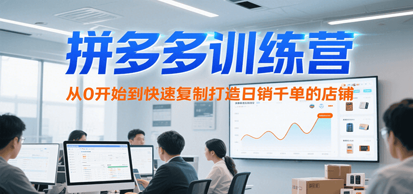 fy15750期-拼多多训练营，从0开始到快速复制打造日销千单的店铺（更新7月）
