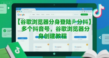 mp30202期-谷歌浏览器分身登陆多个抖音号，谷歌浏览器分身创建教程