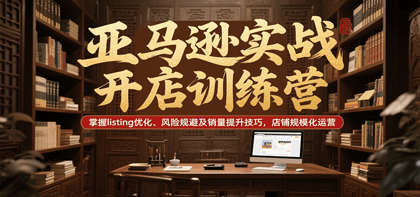 fy15891期-亚马逊实战开店训练营，掌握listing优化、风险规避及销量提升技巧，店铺规模化运营