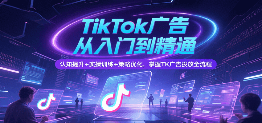 fy16007期-TikTok广告从入门到精通，认知提升+实操训练+策略优化，掌握TK广告投放全流程