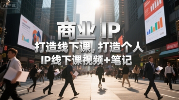 mp30956期-商业IP打造线下课，打造个人 IP线下课视频+笔记