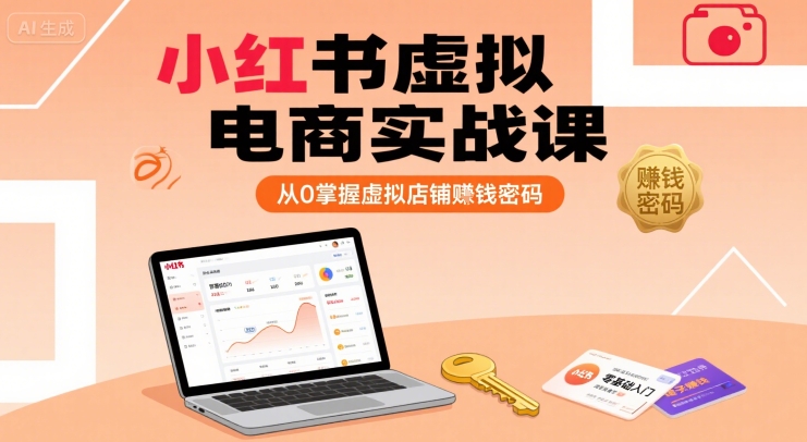mp31290期-小红书虚拟电商实战课，从0掌握虚拟店铺賺钱密码