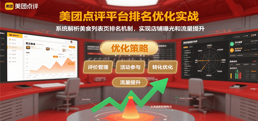 fy16257期-美团点评平台排名优化实战，系统解析美食列表页排名机制，实现店铺曝光和流量提升