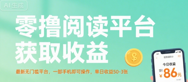 mp31940期-零撸阅读平台获取收益，最新无门槛平台，一部手机即可操作，单日收益50-3张