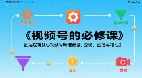 mp32137期-视频号的必修课，视频号的底层逻辑及核心视频号精准流量，变现，直播等核心