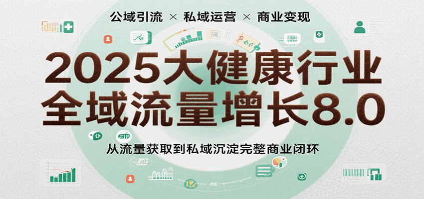 fy16592期-2025大健康行业全域流量增长8.0，从流量获取到私域沉淀完整商业闭环