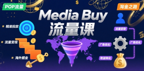 mp32350期-Media Buy之POP流量课，带你开启海外Media Buy淘金之路